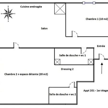 Le De L'eve A St-marc-sur-mer 公寓